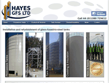Tablet Screenshot of hayes-gfs.com